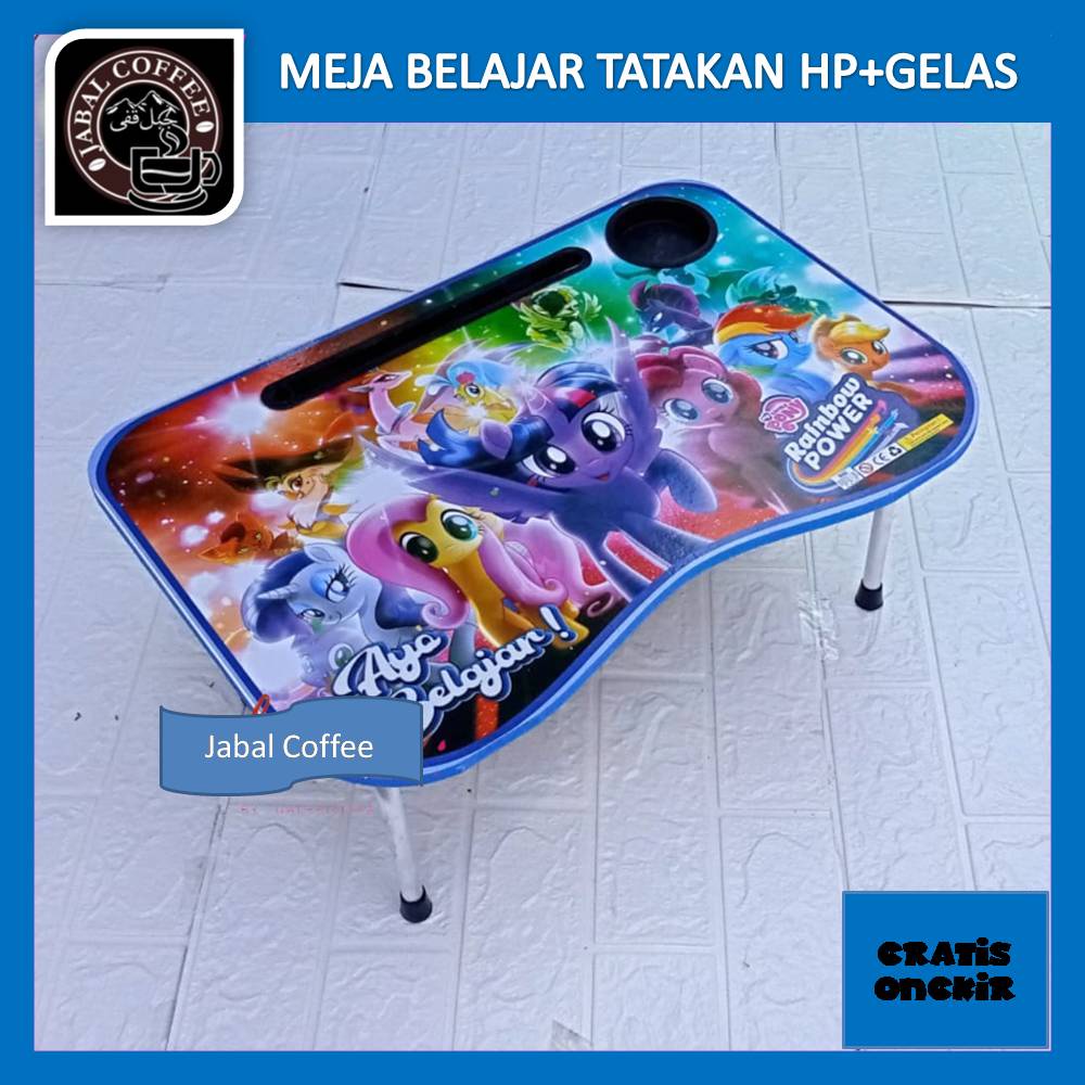 Jual Meja Belajar Lipat Karakter Anak / Meja Belajar Leptop Dan Tempat