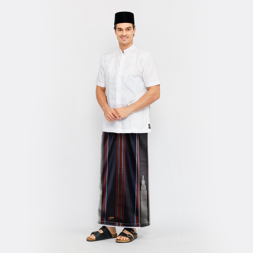 Jual Sarung ATLAS Idaman Dobby Hitam Coklat | Shopee Indonesia