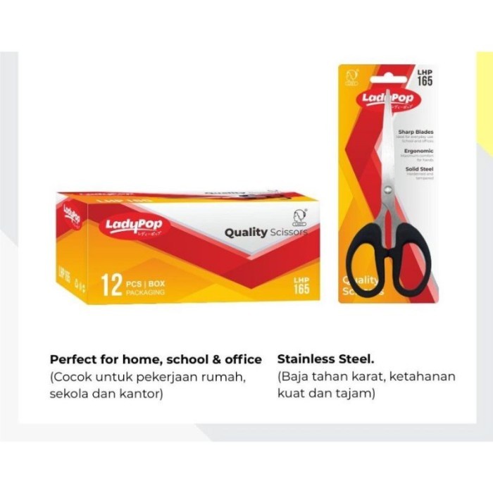 Jual Gunting Kertas Size Sedang Medium Tanggung 6.5