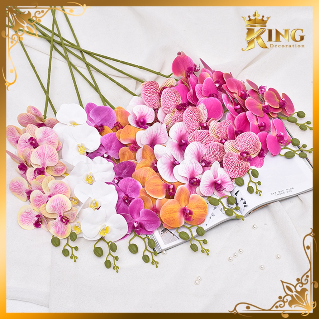 Jual Bunga Anggrek Bulan Latex X9 - 1 PCS Bunga Anggrek Artificial