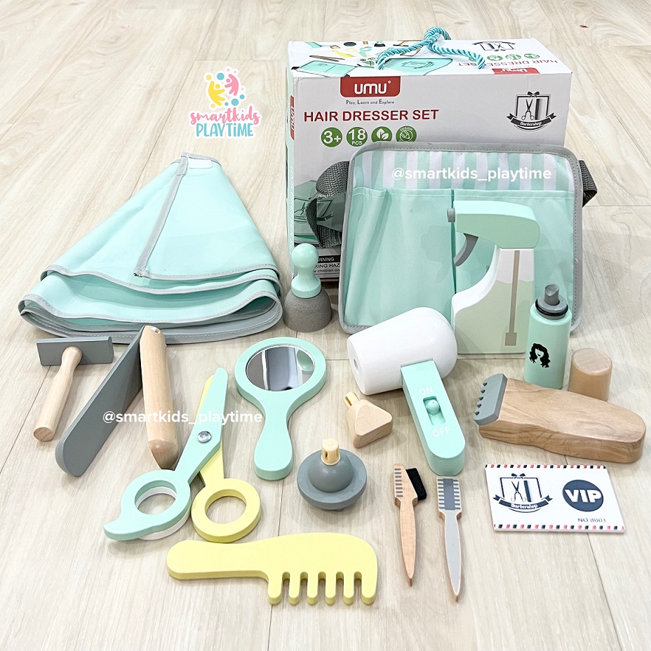 Jual UMU Kids Pretend Play Hairdresser Set Kit Mainan Peran Anak ...