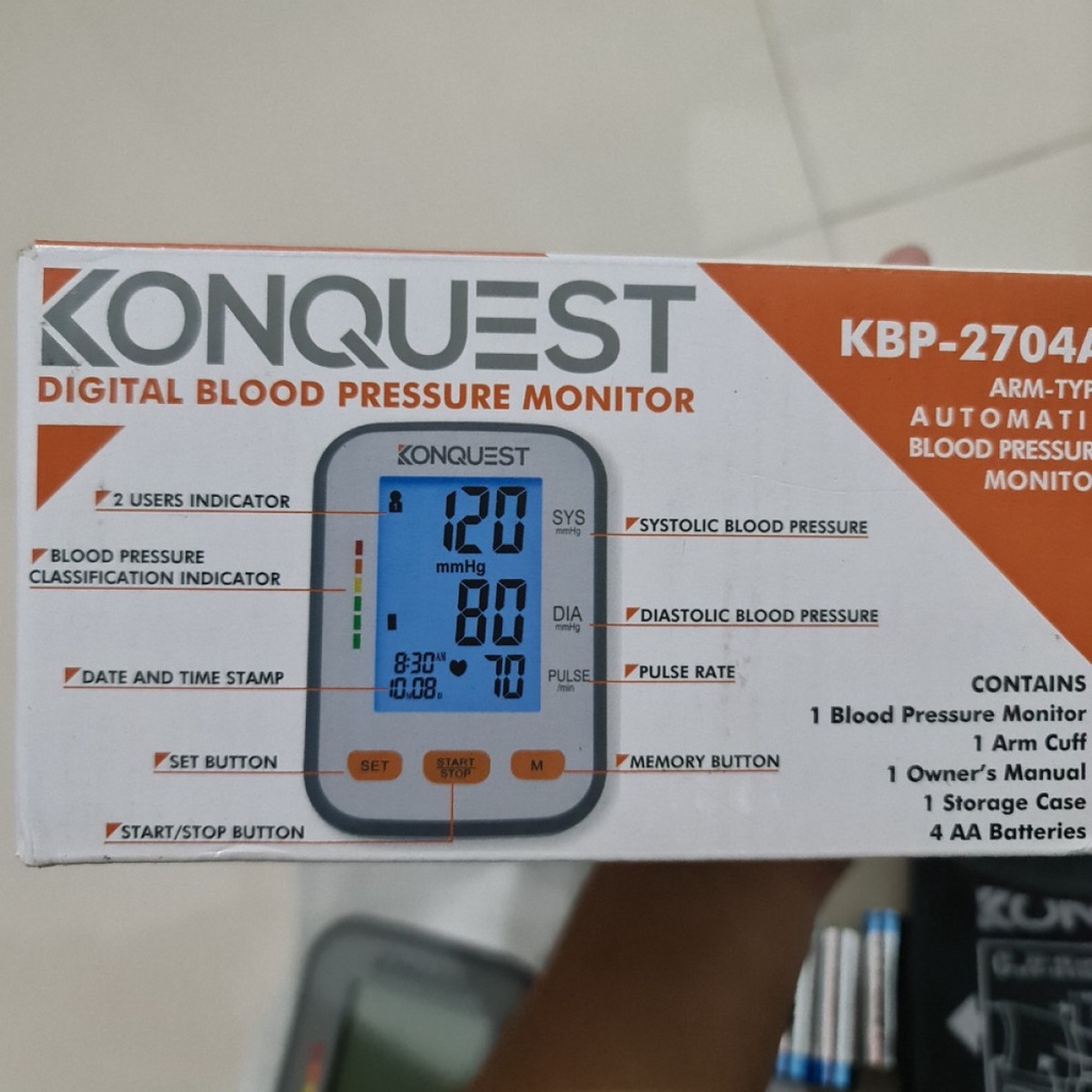 Jual Konquest KBP2704A Alat Pengukur Tekanan Darah Digital Deteksi