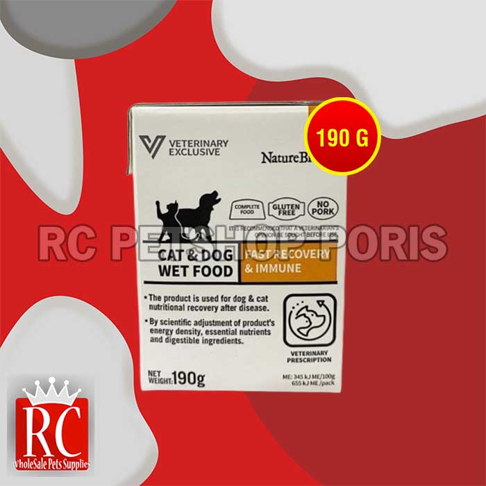 Jual Nature Bridge Cat Dog Wet Food Fast Recovery Immune 190 Gram