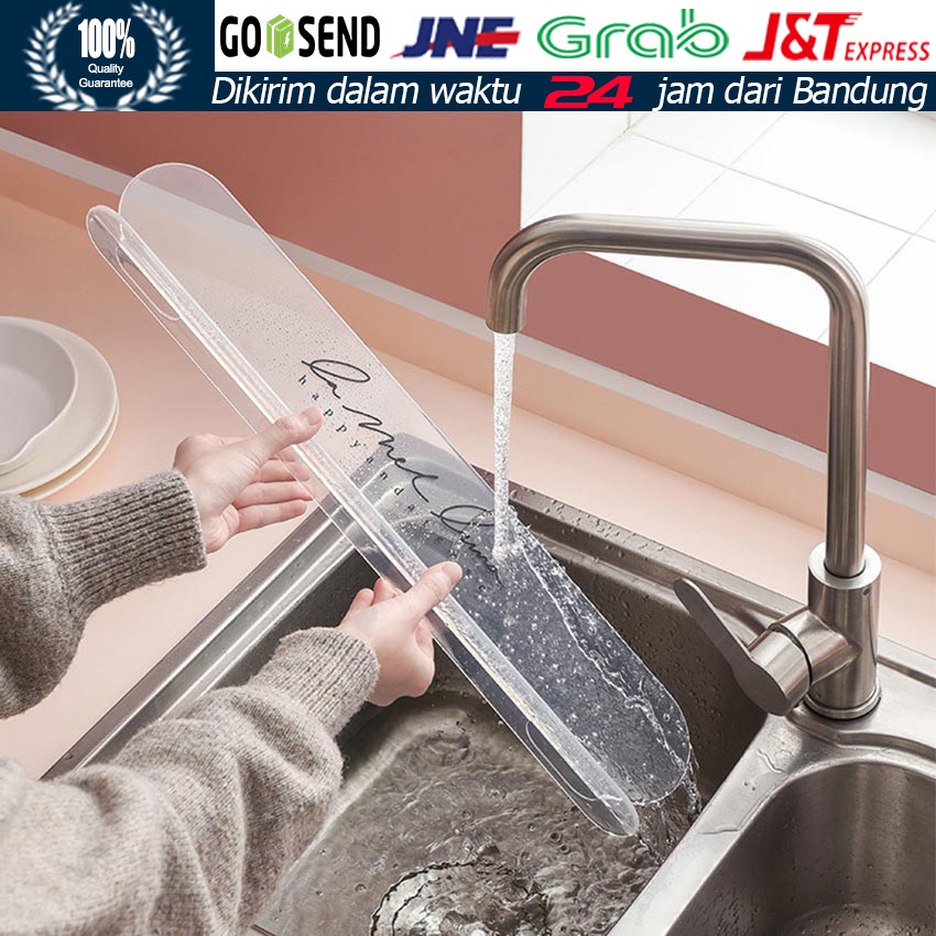 Jual Transparan Sink Baffle Penahan Cipratan Air Wastafel Sink