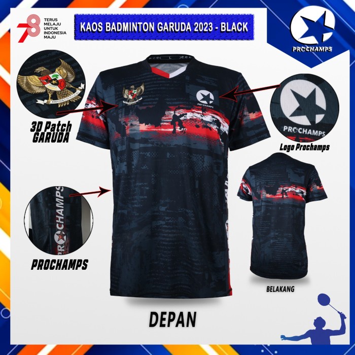 Jual Kaos Jersey Badminton Prochamps Spesial Edisi Th Kemerdekaan