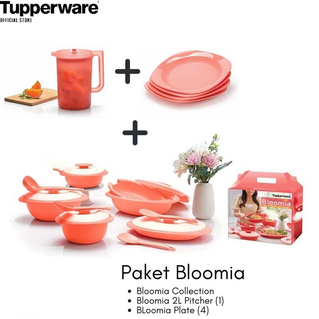 Jual TUPPERWARE SET BLOOMIA COLLECTION PLASTIK RICE SERVER SERVING