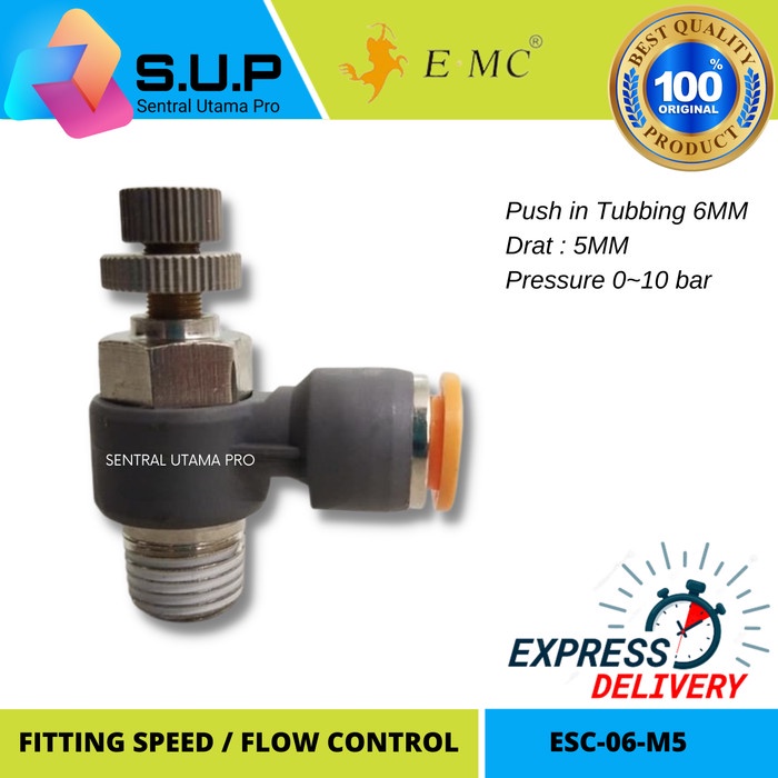 Jual SPEED CONTROL ESC-06-M5 / EMC PNEUMATIC | Shopee Indonesia