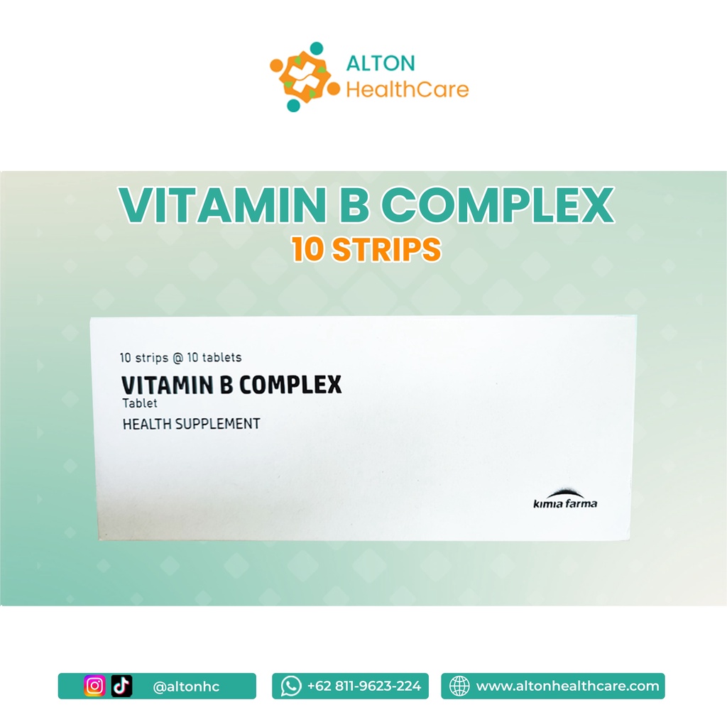 Jual Vitamin B Complex Kimia Farma Strip isi 10 Tablet / Vitamin B