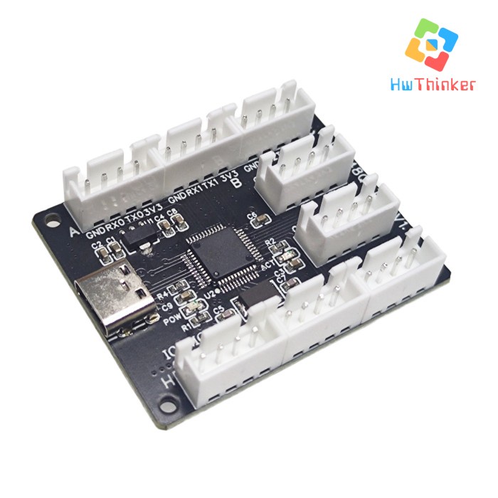 Jual Modul USB TypeC to Serial Port UART TTL multi-channel 8 CH348 ...