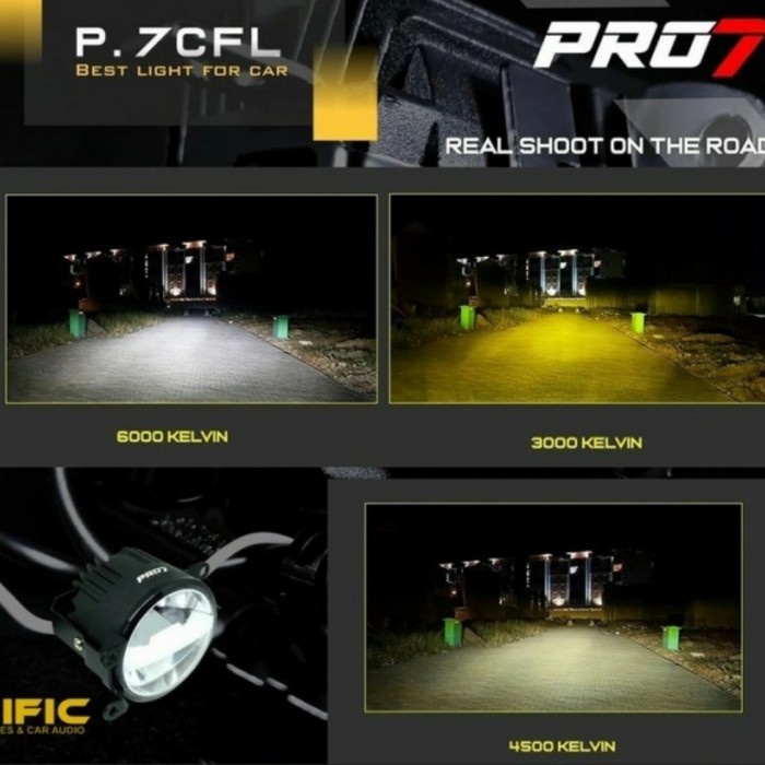 Jual foglamp LED PRO7 PREMIUM P7CFL 3warna | Shopee Indonesia