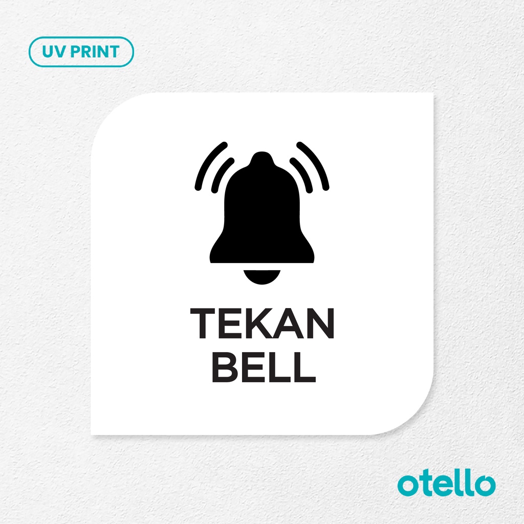 Jual Tekan Bell Signage Board Akrilik Tempel Dinding Papan Acrylic Sign ...