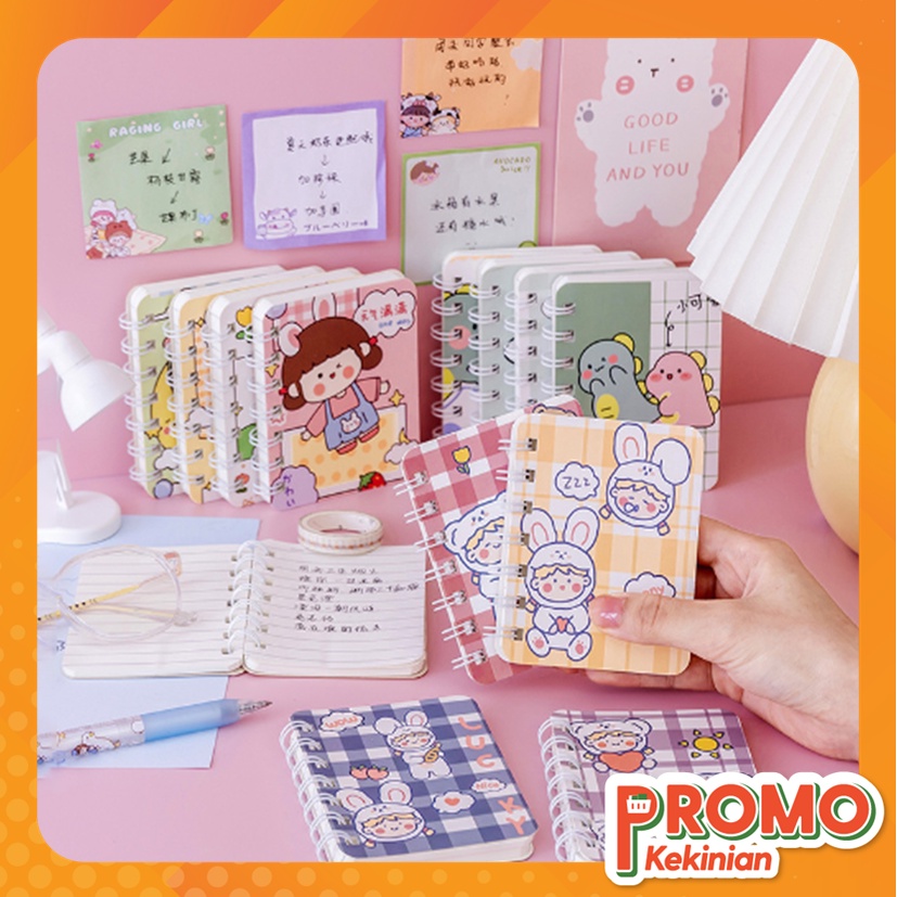 Jual PROMO KEKINIAN - B5865 Buku Catatan Kecil Notebook Ring Motif ...