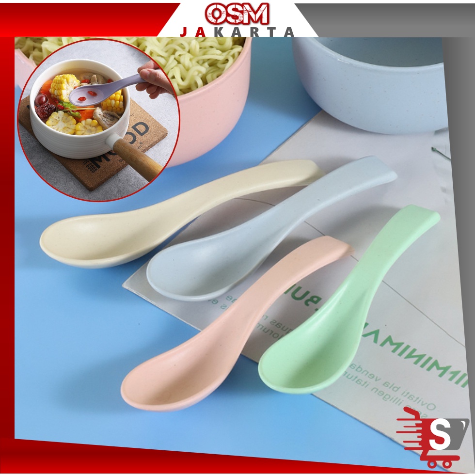 Jual OSM JKT H5863 Sendok Makan Plastik / Sendok Plastik Buat Teh Kopi ...