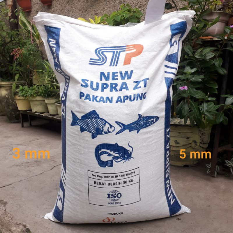 Jual 1kg STP NEW SUPRA ZT PAKAN PELET IKAN LELE MAS PATIN MUJAER NILA KOI KOKI KOMET CHANNA