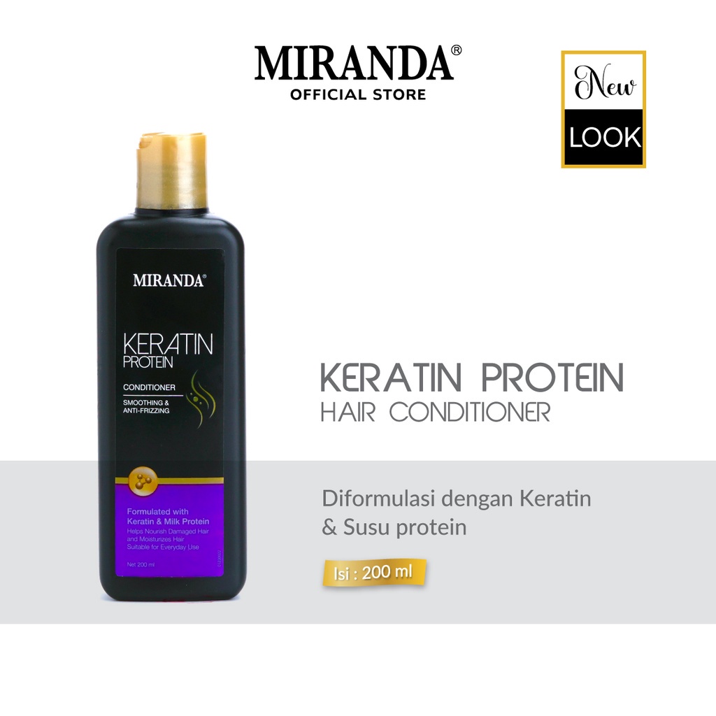 Jual MURAH Miranda Keratin Protein Hair Conditioner 200ml (New
