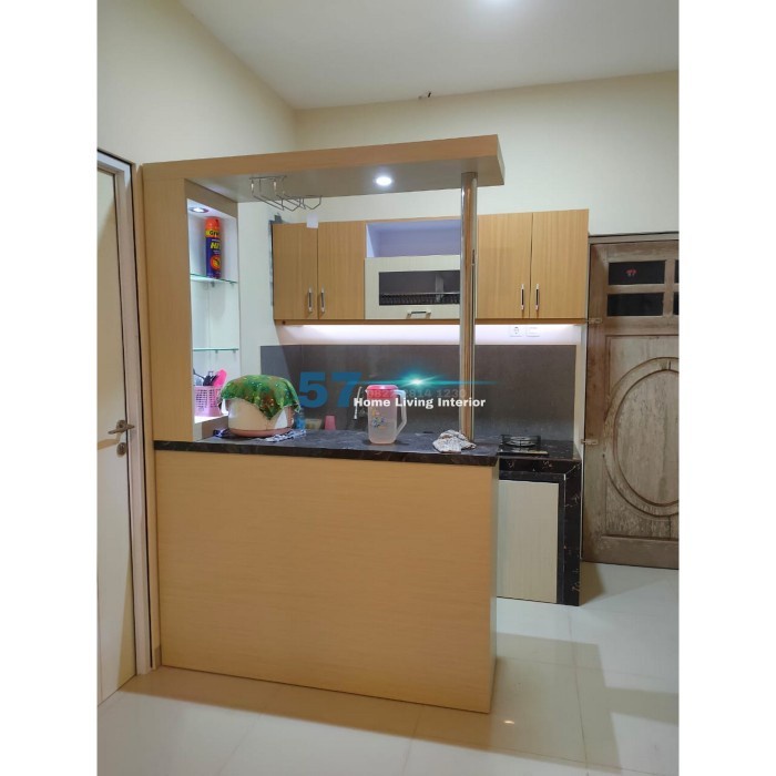 Jual Kitchen Set Dan Meja Bar Isian Set Dapur Minimalis Bahan Plywood