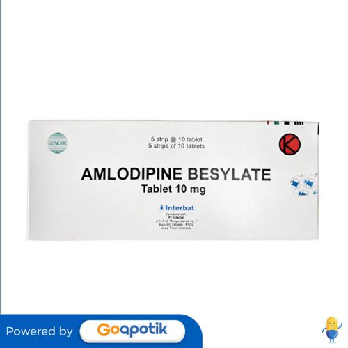 Jual Amlodipine Besilate Interbat Mg Box Tablet Shopee Indonesia