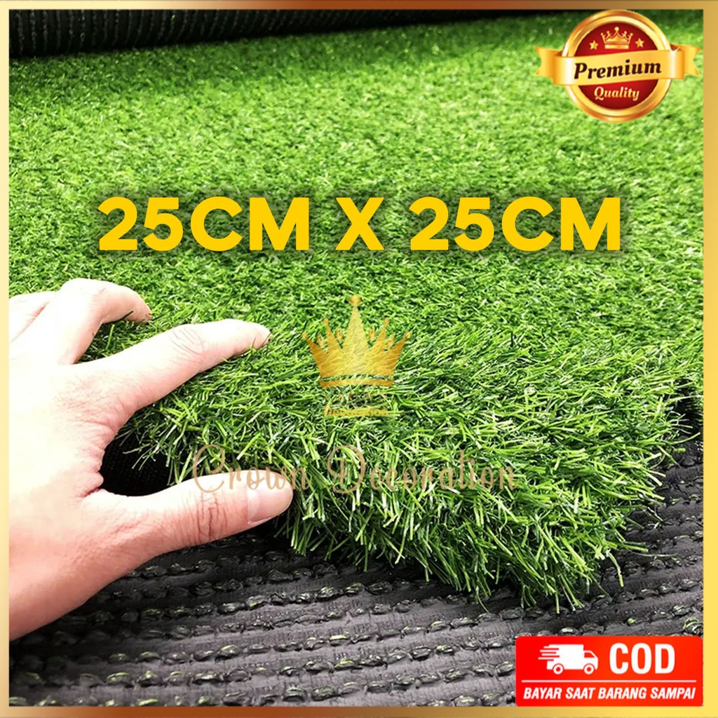 Jual Karpet Rumput Sintetis 25 Cm x 25 Cm Swiss tebal Artificial ...
