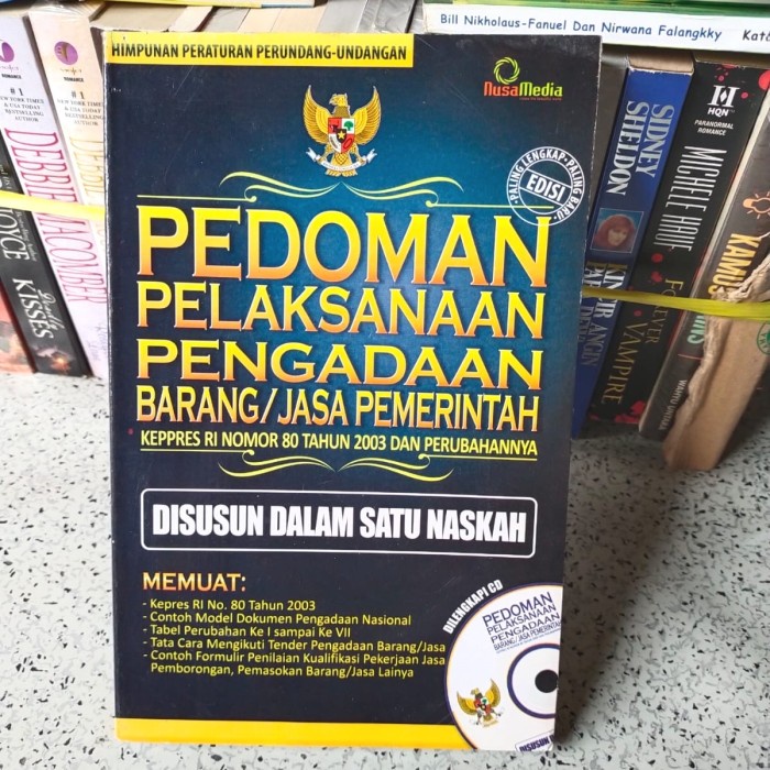 Jual Buku Perundangan, PEDOMAN PELAKSANAAN PENGADAAN BARANG ...