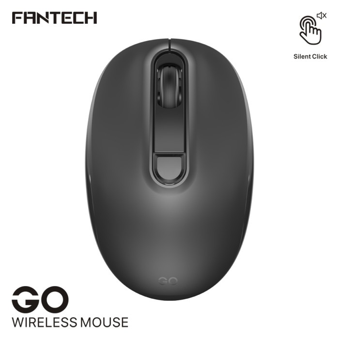 Jual FANTECH Mouse W192 Wireless Office Silent Click Black 1600DPI KADO ...