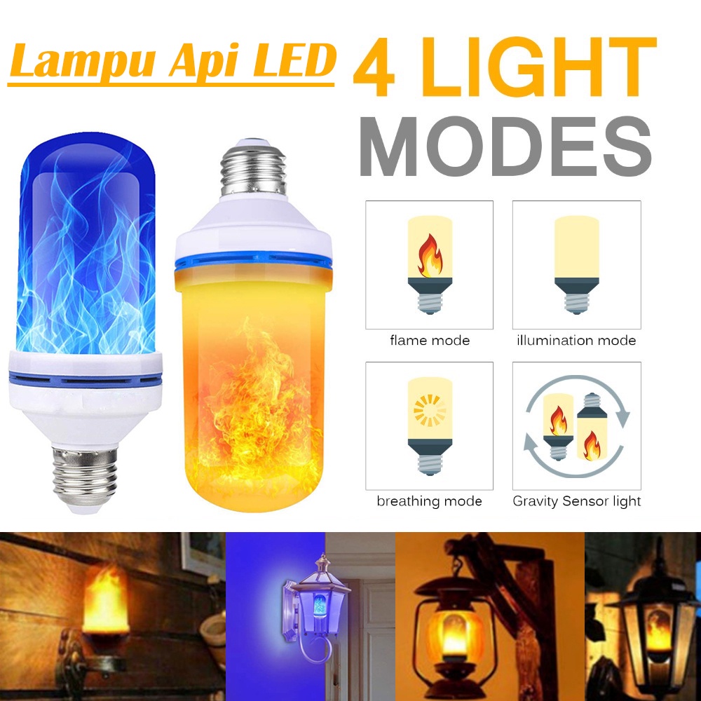 Jual 4in1 Lampu Api Lampu Obor Api Led Bohlam Api Lampu Api Led Lampu ...