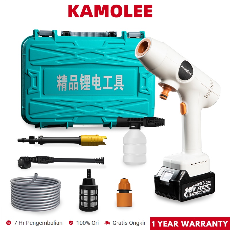 Jual Kamolee Bar Brushless Cordless High Pressure Car Washer Self Priming Foam Gun