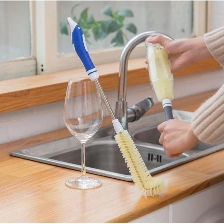 [UNIK88] Sikat Botol Susu Pembersih Tempat Minum Gelas Bahan Tebal Premium | AutoStock
