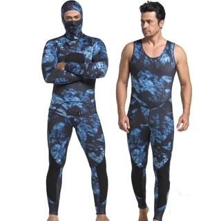 Jual Wetsuit Scuba Diving Spearfishing Camouflage 3mm - 3 in 1 style WS12