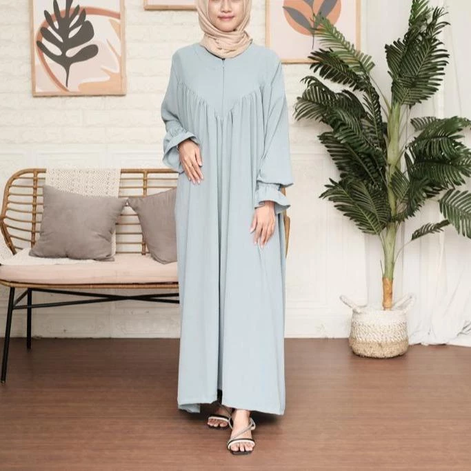 Detail bahan crincle airflow Rumaniya Dress