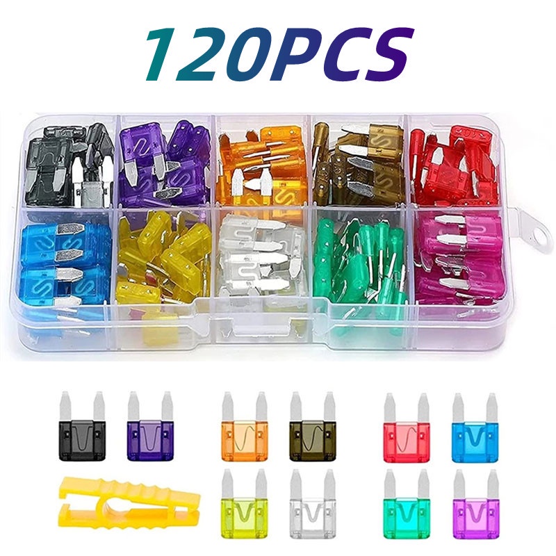 TMP1105 Duurzaam 100 Stuks 50 Stuks Auto Zekeringen 2A 3A 5A 7,5A 10A
