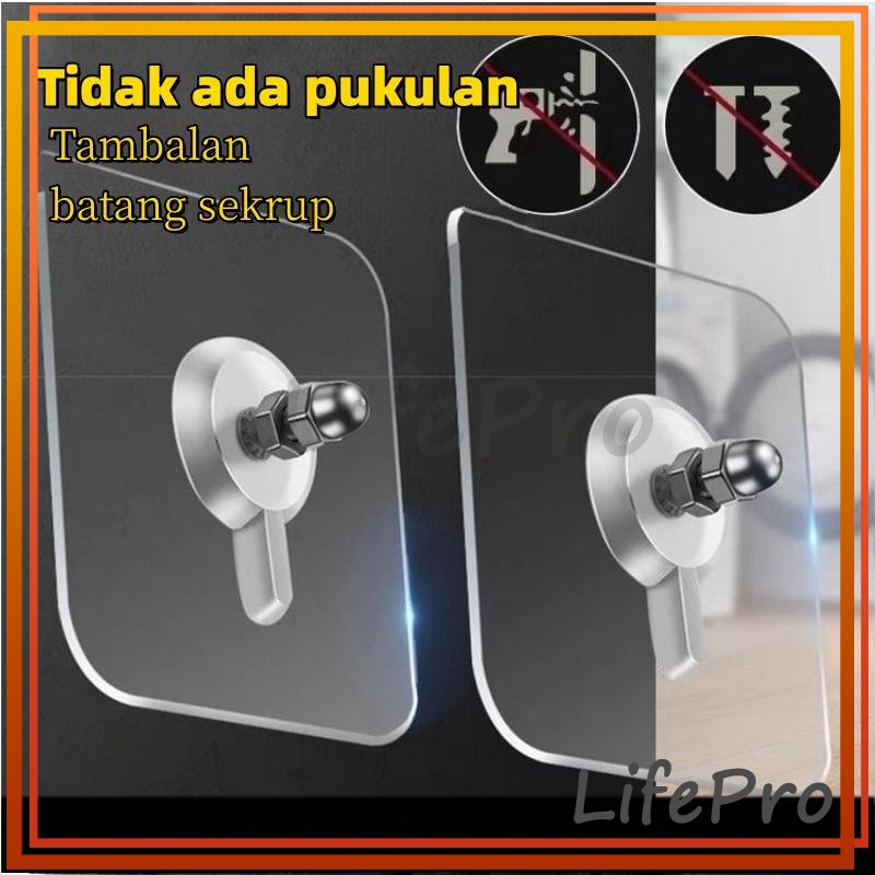 Jual Lifepro Gantungan Hook Magic Baut Paku Perekat Tempel Tanpa Bor Gantungan Hook Baut Tempel