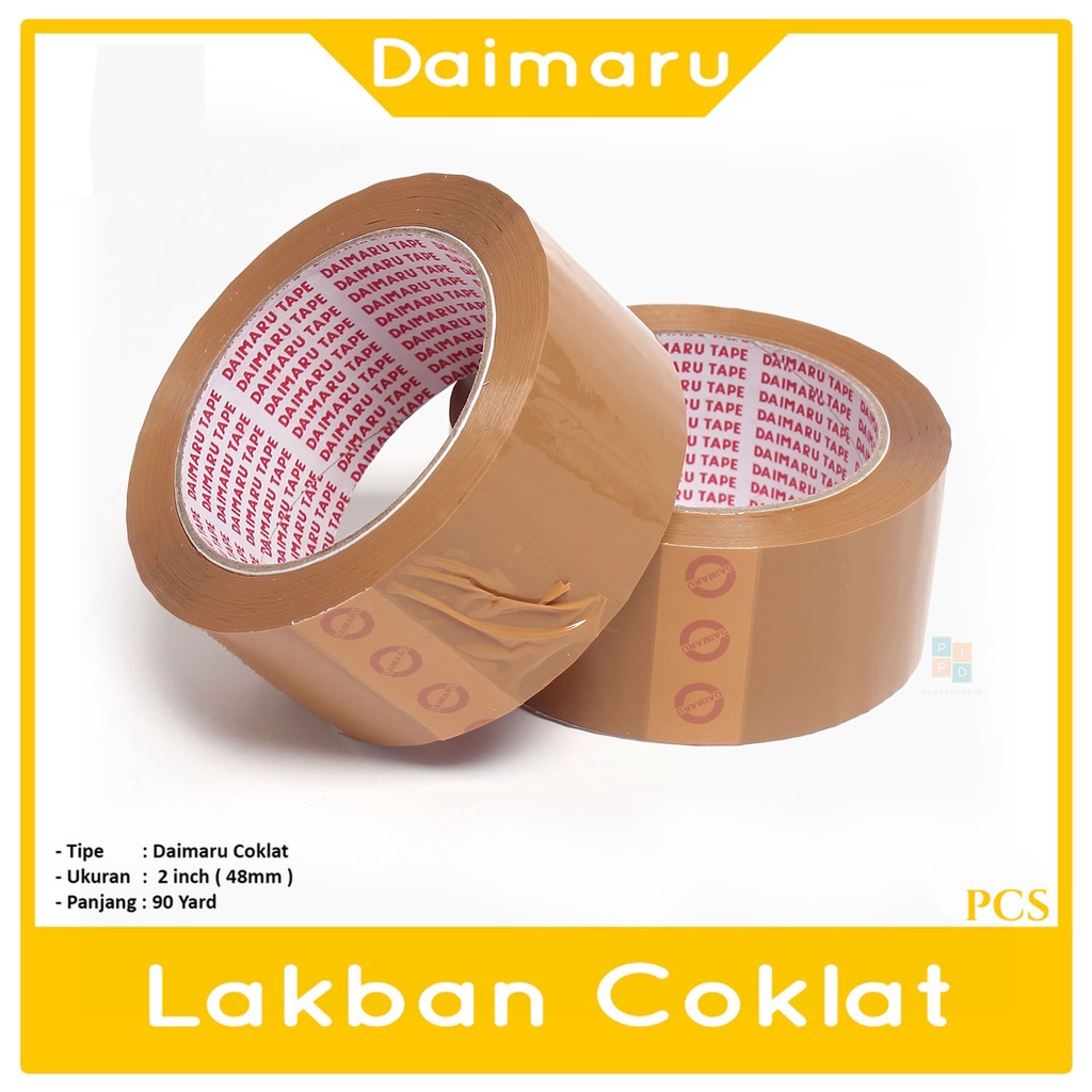 Jual DAIMARU - Lakban Varian Isolasi 2inch - 48mm Cokelat - Roll ...