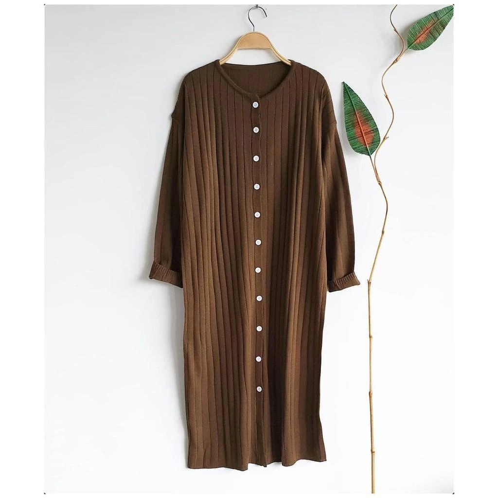 Detail bahan Hornet Knit Premium Tunik Elenara