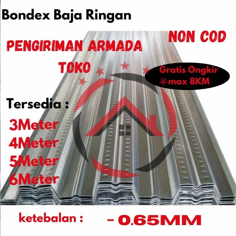 Jual Alas Cor Bondex Bondek Bondeck Floordeck Galvalum Galvanis Mm