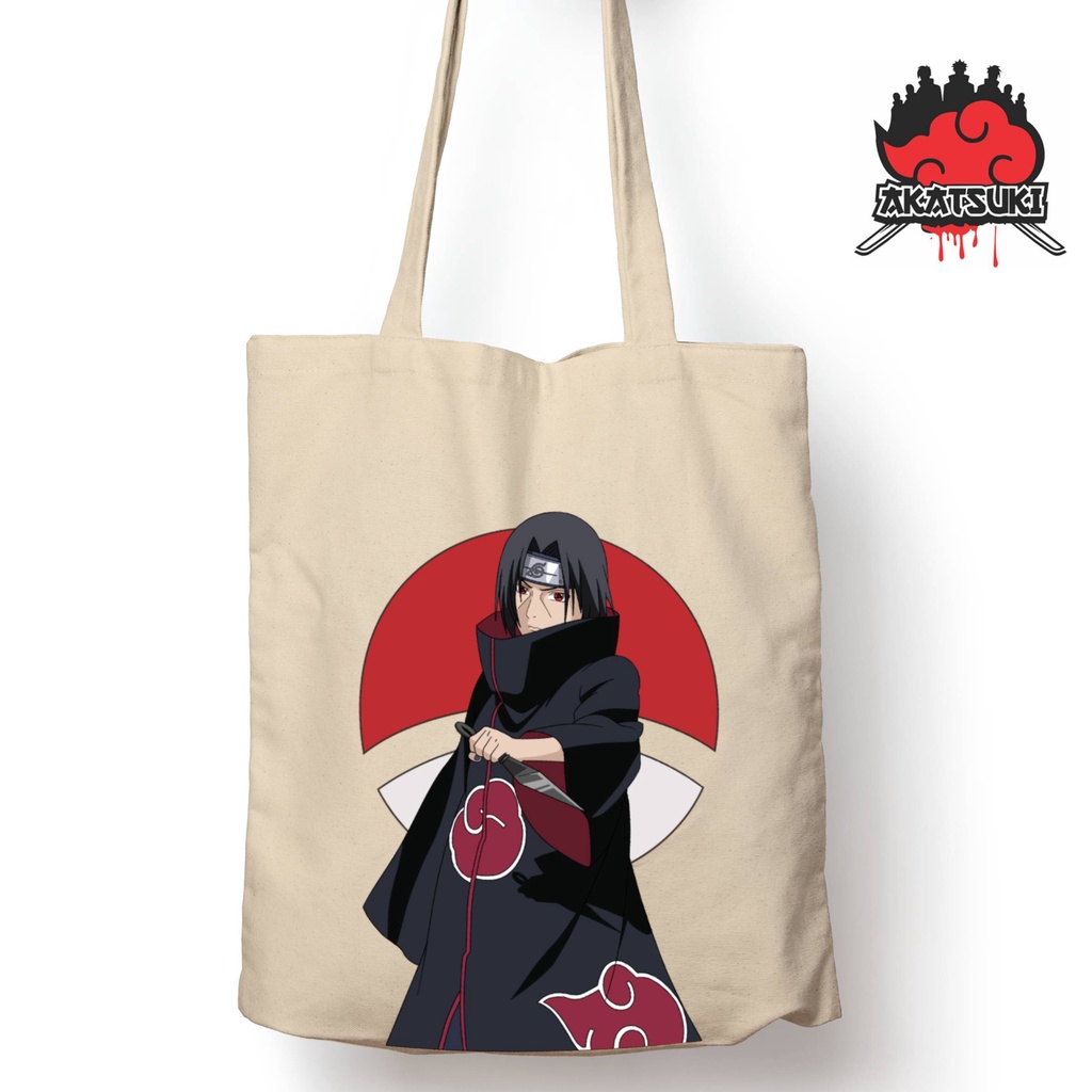 Jual Totebag Anime Naruto akatsuki series itachi uchiha Tote bag