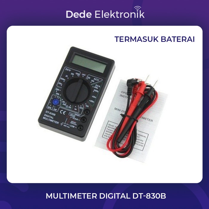 Jual Multimeter Digital Lcd Dt 803b Avometer Multitester Alat Pengukur