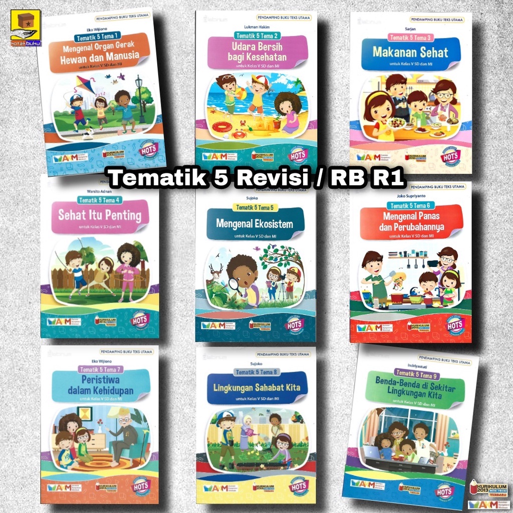 Jual BUKU TEMATIK SD KELAS 5 TEMA 1 2 3 4 5 6 7 8 9 AKM - HOTS PLATINUM ...