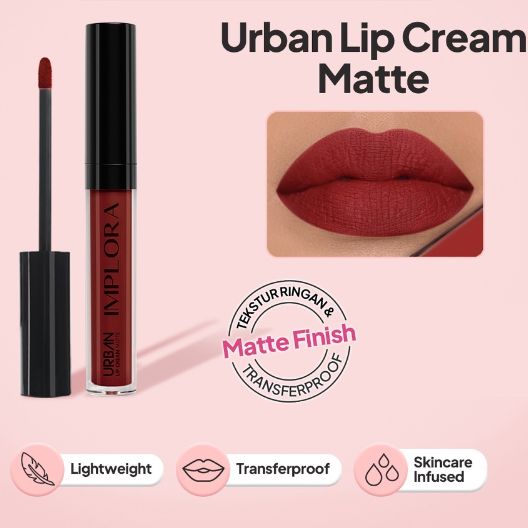 Jual Implora Urban Lip Cream Matte Dusky Nude Shopee Indonesia