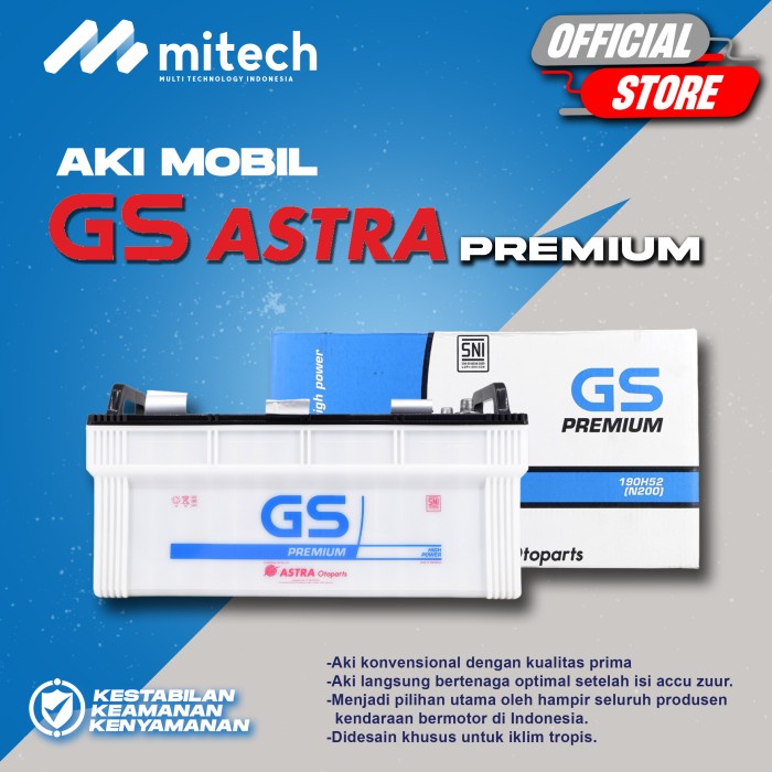 Jual Aki Genset Gs Premium Astra N H Aki Basah V Ah Shopee Indonesia