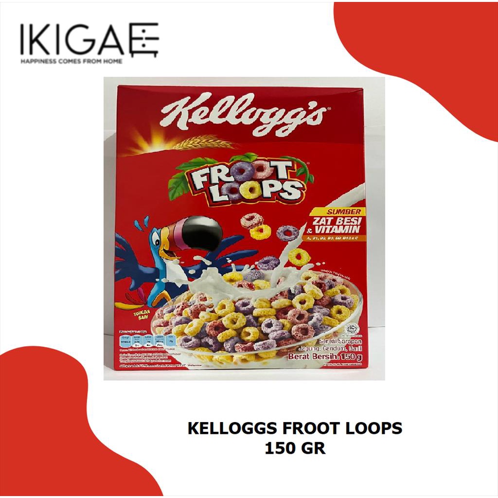 Jual Kelloggs Froot Loops Cereal Kelog Froot Loops 150 Gr Premium