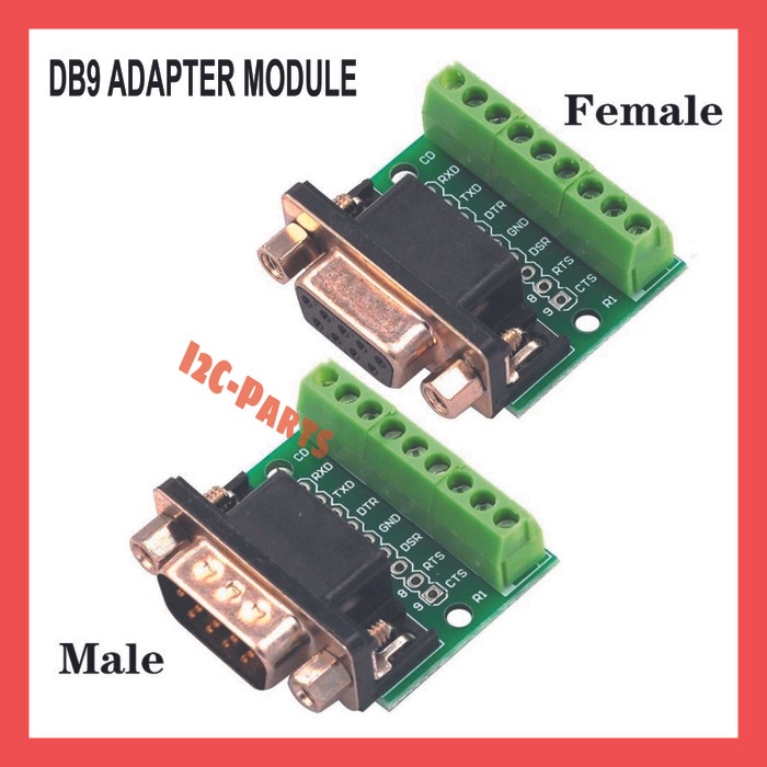 Jual DB9 Converter Port jack Male Female Terminal Board RS232 Adapter ...