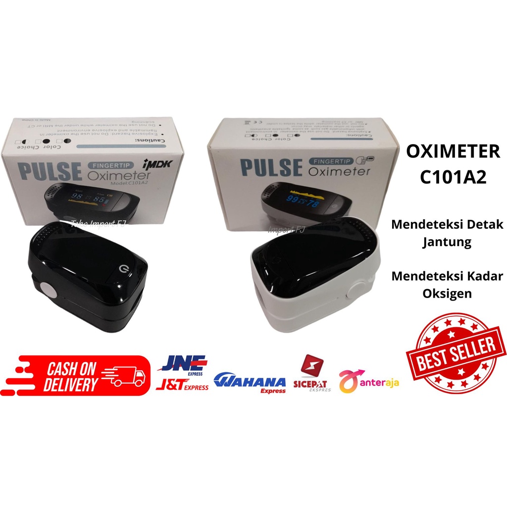 Jual Pulse Oximeter C101A2 Fingertip Pengukur Kadar Oksigen Detak
