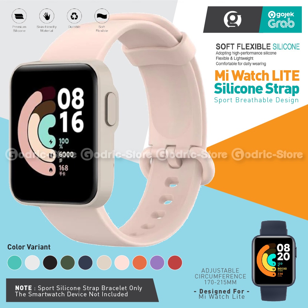 Jual Silicone Strap Tali Jam Silikon for Xiaomi Mi Watch Lite