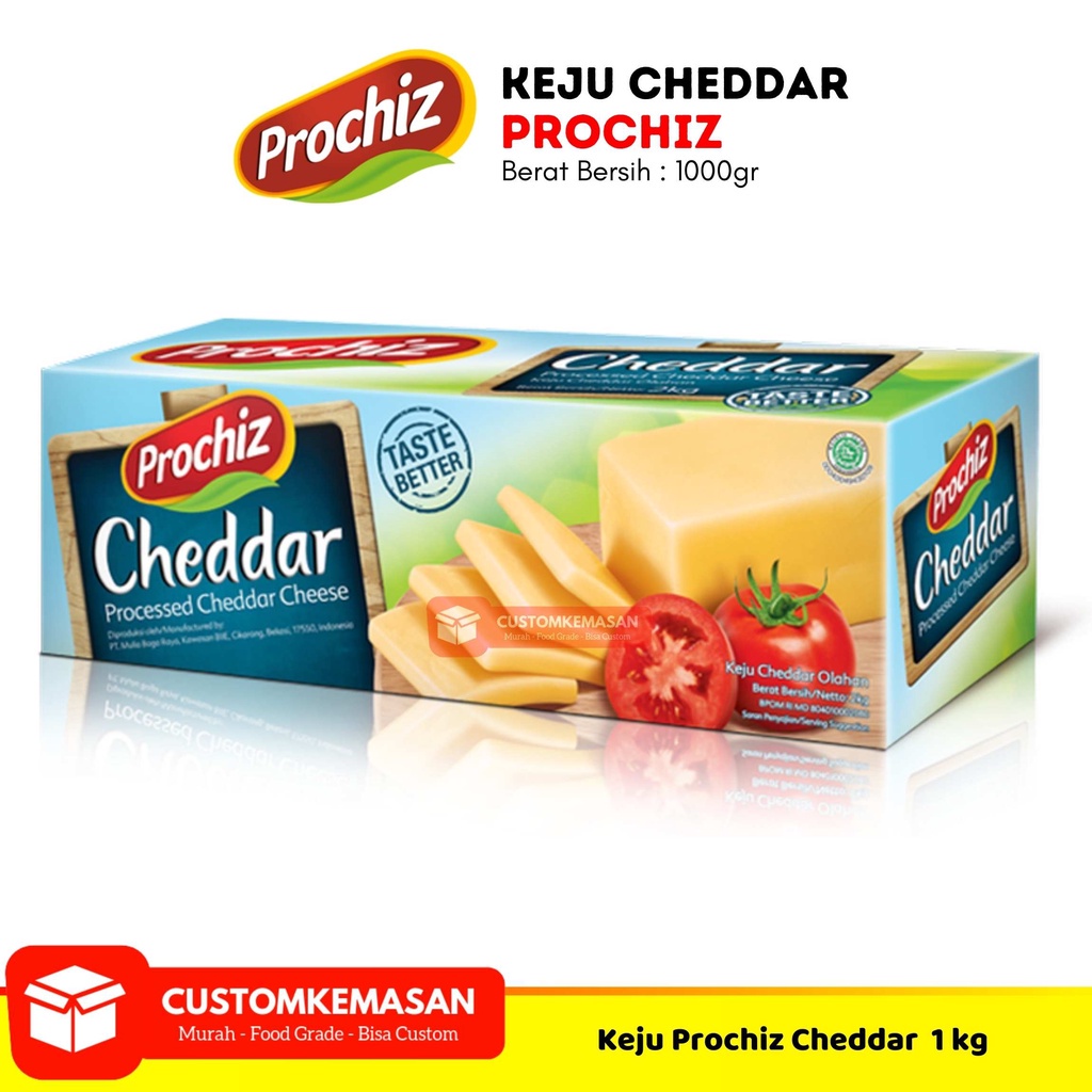 Jual Prochiz Keju Cheddar 2kg / Keju Cheddar Prochiz / Keju Parut ...