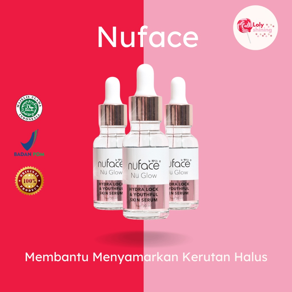 Jual Nuface Nu Glow Hydra Lock & Youthful Skin Serum 20ml (100% ...