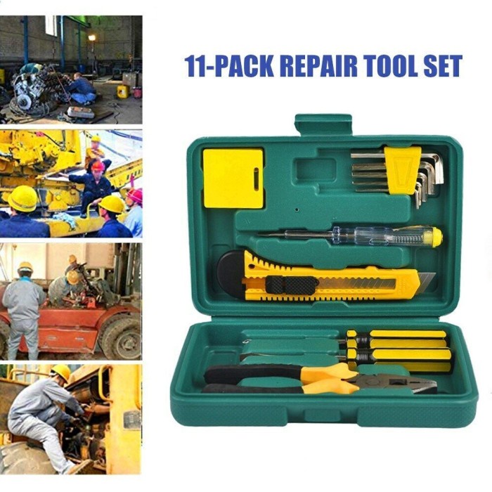 Jual Car Tool Kit Set Perlengkapan Perkakas Tang Cutter Kunci L Obeng ...