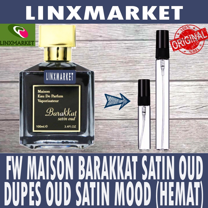 Jual FRAGRANCE WORLD MAISON BARAKKAT SATIN OUD DUPES OUD SATIN MOOD HEMAT Shopee Indonesia