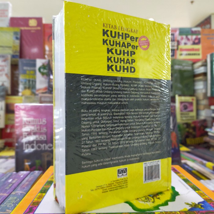 Jual Buku Kitab Lengkap KUHPer, KUHAPer, KUHP, KUHAP, KUHD | Shopee ...