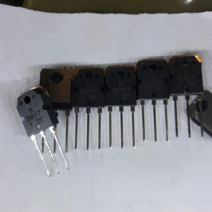 Coppia Transistor D1047 + B817, 200V 12A 100W - 2 Pezzi In Contenitore TO-3P, Complementari NPN/PNP Per Amplificatori E Alimentatori - 2