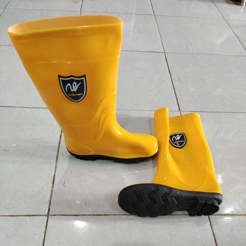 Jual WILMER Sepatu Boot Kuning / Sepatu Bot Karet | Shopee Indonesia